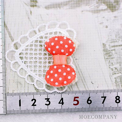 ドット りぼん 【1個入り】リボン 布 手芸材料 ハンドメイド 素材 moecompany-10001670 モエカンパニー〜デコ・ジュエリー サンプル画像2
