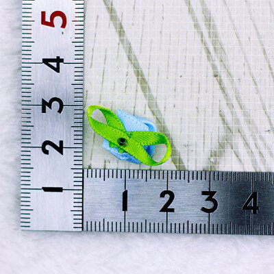 バラ 水色 【5個入り】リボン 布 手芸材料 ハンドメイド 素材 moecompany-10001674 モエカンパニー〜デコ・ジュエリー サンプル画像3