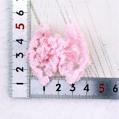 ピンクリボン 白い花 【1個入り】リボン 布 手芸材料 ハンドメイド 素材 moecompany-10001676 モエカンパニー〜デコ・ジュエリー サンプル画像3