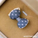 ドット 【2個入り】リボン 布 手芸材料 ハンドメイド 素材