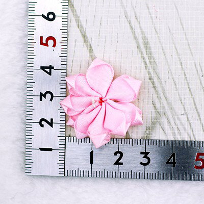 フラワー 【5個入り】※色は選択できません。リボン 布 手芸材料 ハンドメイド 素材 moecompany-10001691 モエカンパニー〜デコ・ジュエリー サンプル画像3
