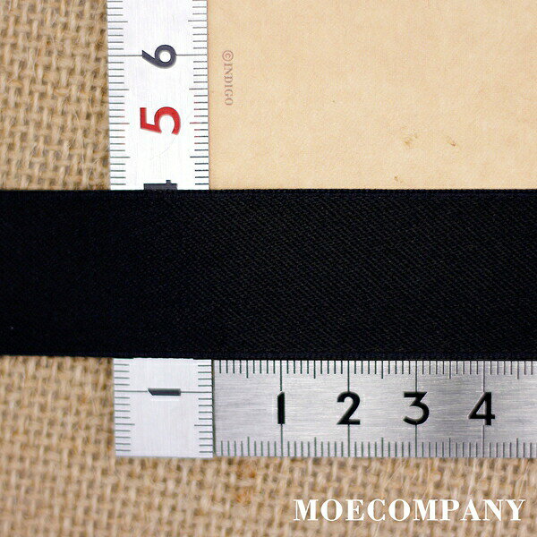 サテンリボン(両面サテン)【1m当りの販売】【幅約2.5cm】ブラック サテンリボン コットン風 リボンポリエステル 綿混合ブラックラッピング 包装 飾り 装飾 アクセサリー 髪飾り材料 ハンドメイド クラフト 手芸 DIY 等 ribbon_color moecompany-10002924 モエカンパニー〜デコ・ジュエリー サンプル画像3