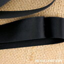 サテンリボン(両面サテン)【1m当りの販売】【幅約2.5cm】ブラック サテンリボン コットン風 リボンポリエステル 綿混合ブラックラッピング 包装 飾り 装飾 アクセサリー 髪飾り材料 ハンドメイド クラフト 手芸 DIY 等 ribbon_color