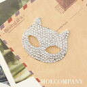 【デコパーツ】☆キャット フェイス 猫の顔☆アクセサリー パーツ デコ 土台ケース デコケース キット 素材 デコシール スワロフスキー 風 ラインストーン デ...