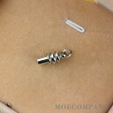 ステンレス製 【1個入り】【内径約3mm 長さ約1.6cm】カツラ ペンダント 鳥の羽根パーツ 紐 コード用留め金具 アクセサリー金具 副資材 基礎金具