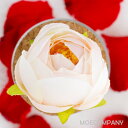 【花のみ】アーティフィシャルフラワー バラ カップ咲 シルクフラワー 造花 フェイクフラワー 花 フラワー アクセサリー ブローチ コサージュに silkflo...