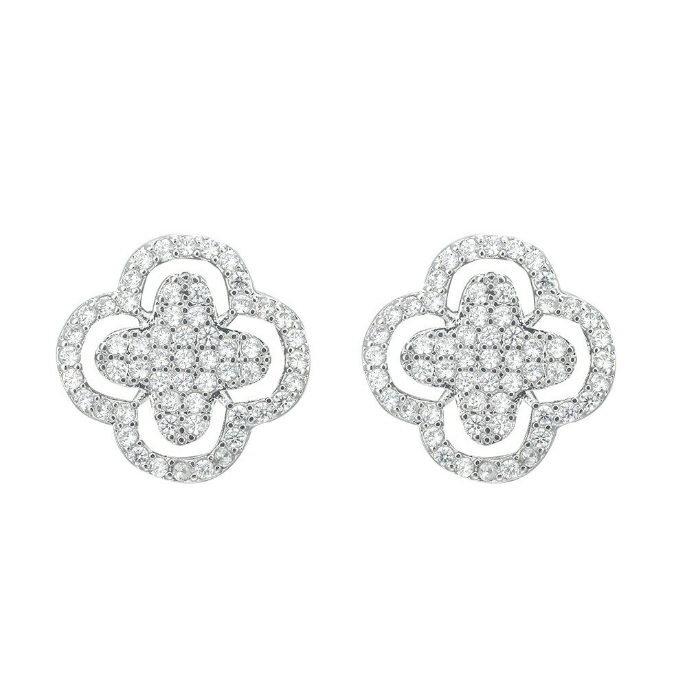【楽天スーパーSALE】ピアス クローバー 十字【動画あり】全2色 ピアス ハート ワンポイント プレゼント 選べる ピアス シンプル 上品 シルバー925 ポスト ピアス 金属アレルギー対応 イヤリング レディース　ジュエリ サイズ アクセサリー可愛いのサムネイル