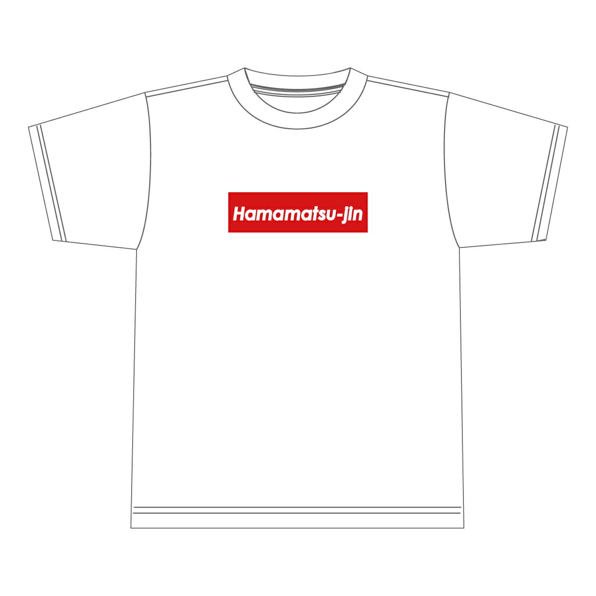 「Hamamatsu-jin【Tシャツ】（パクリーム） ホワ