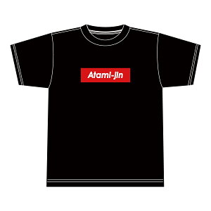 「Atami-jin【Tシャツ】（パクリーム） カラー」Tシャツ 黒 ワンポイント ロゴ 熱海 静岡 静岡県 ご当地 お土産 静岡人