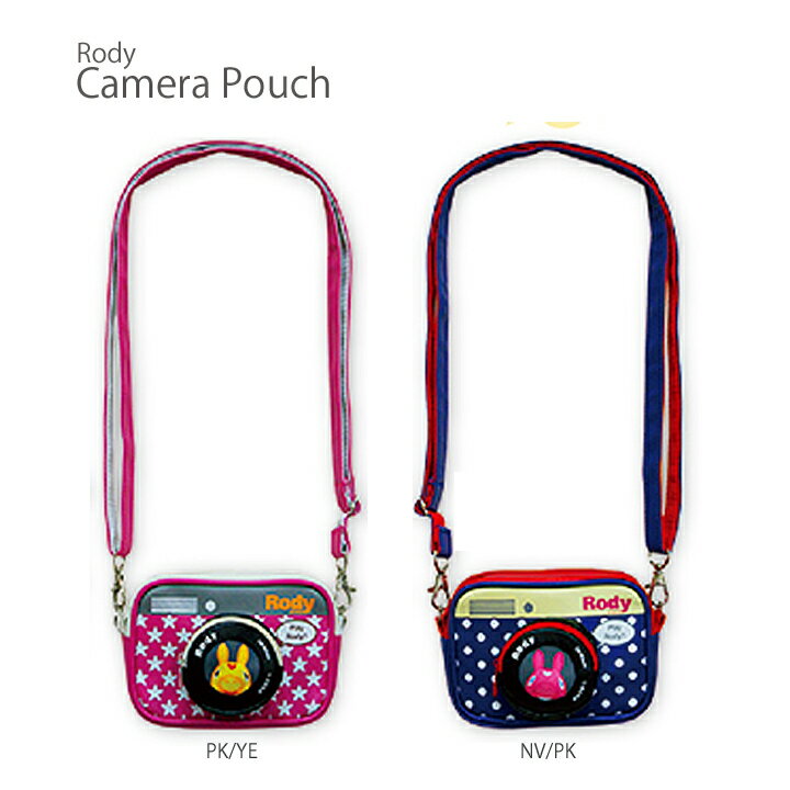 Rody Camera Pouch（ロディ カメラポーチ）Knick Knack（ニックナック）・立体的なカメラ型ケース♪コンデジなどのモバイル系収納に！デジカメケースにピッタリ♪ミニポケット付き♪カメラバッグ/カメラケース/デジカメポーチ