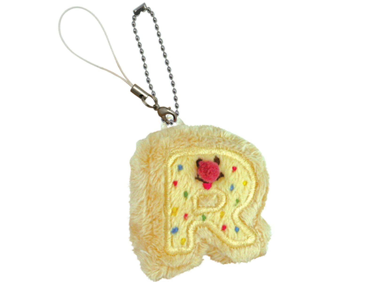 【メール便対応】アルファベットビスケット　キーチェーン　R（Alphabet Biscuit Keychain r） GLADEE（グラディー）・携帯ストラップ【楽ギフ_包装選択】【楽ギフ_のし宛書】【楽ギフ_メッセ入力