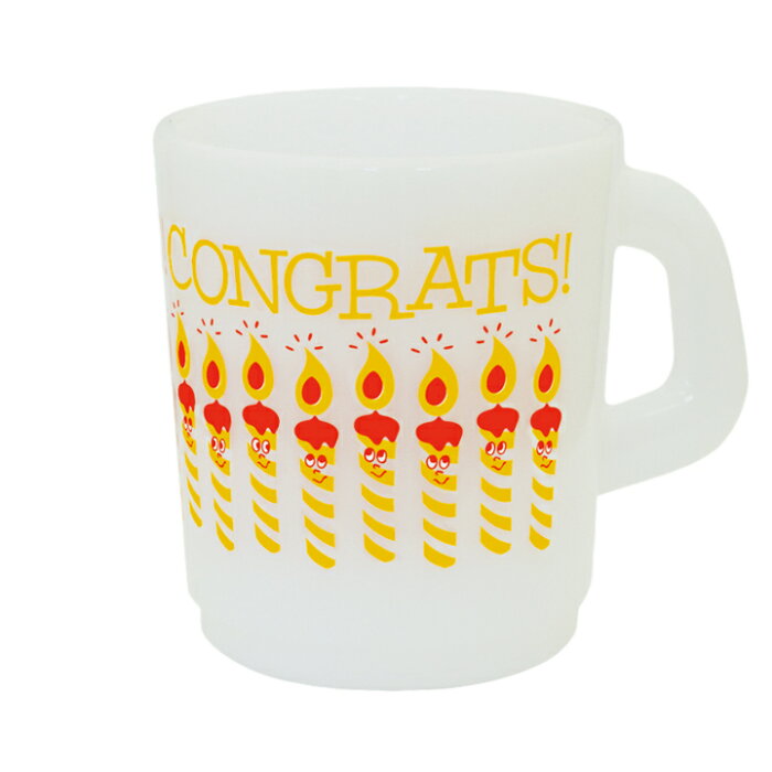 プラスチックマグ ハッピーバースディ Congrats（Plastic Mug Happy Birthday）GLADEE(グラディー)かわいいプラコップ、ランチのお弁当や歯磨きでのうがいやタンブラーにも使えるプラスチックコップ(プラスチックカップ)幼稚園や保育園キッズの子供用コップに