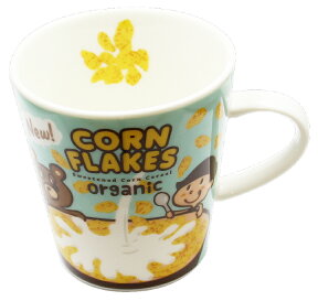 シリアルマグ　ブルー（Cereal Mug blue）　GLADEE（グラディー）・コーヒーカップ、ラテマグ、ミルクマグに！プレゼントやギフトにかわいいマグ（コップ）、男の子や女の子、可愛いキッズ（子供）のクリスマス、お誕生日にも♪