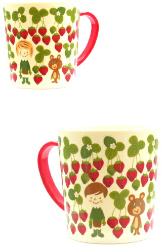 プラカップ　ストロベリー（Plastic Cup strawberry）　GLADEE（グラディー）・かわいいプラマグ、お弁当や歯磨きでのうがいに使えるプラスチックカップ♪幼稚園や保育園キッズの子供用コップにも！