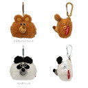 【メール便対応】ミニケース for AirPods ブラウンベアヘッド&パンダヘッド Gladee・可愛いグラディーのイヤホンケース コインケース イヤフォンケ...