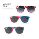 【メール便送料無料】Sunglass Clear(サングラスクリアー)フレームとテンプル部がクリアのサングラス♪パーティやイベントを盛り上げる人気の眼鏡♪ダイカ...