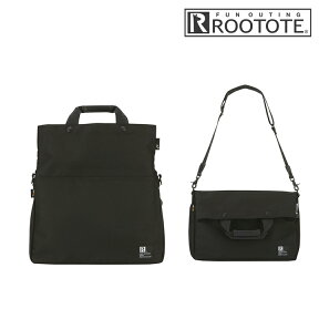 【送料無料】RT.FMSMN.CDR-B BLACK （RT.ファーマーズMN　CDR-B）　ROOTOTE（ルートート）・2wayショルダーバッグ☆ミニマザーズバッグとしても/ママバッグ/旅行バック/旅行用バッグ/ショルダーバッグメンズ/ショルダバッグレディース