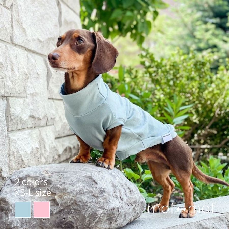 サイズ交換無料 ブルー ピンク Tシャツ 北欧 インポート おしゃれ ダックス ダックスフント 犬服 冬服 小型犬 かわいい 犬 犬用 ドッグウェア 胴長 高品質 ギフト プレゼント カットソー 春 春用 夏用 Tシャツ 無地