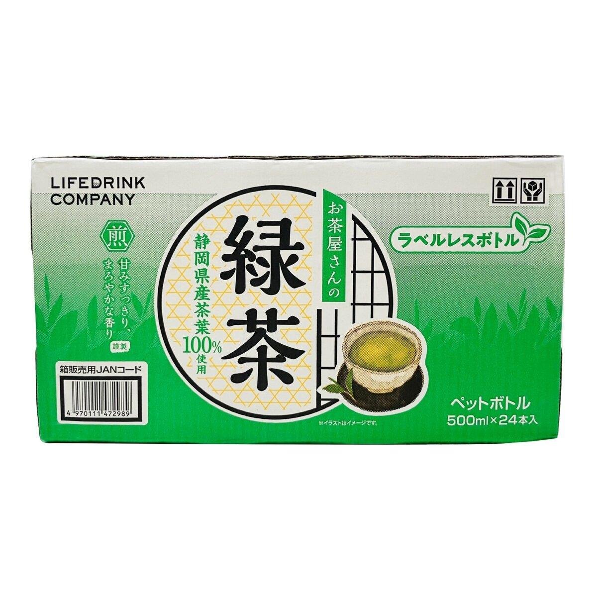 Rakuten - 期間限定！ポイント5倍LDC お茶屋さんの緑茶 500ml x 24本 ラベルレス