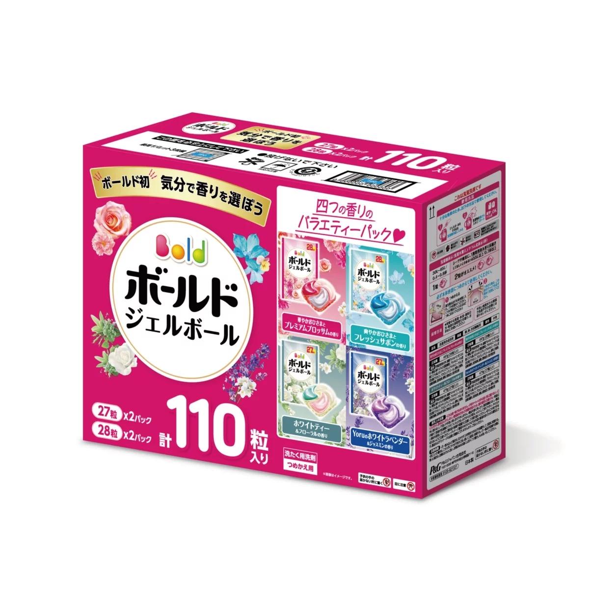 ?新しい洗濯洗剤のボールドジェルボールは部屋干しでも天日干し級の爽やかさ ?ボールドジェルボールは4つの柔軟剤成分が1粒に配合 消臭・ふわふわ・香り・シワ&黄ばみ防止 ?コストコ限定4種詰め合わせセット（華やかプレミアムブロッサム/心弾けるホワイトティー&フローラル/心安らぐホワイトラベンダー＆ジャスミン/爽やかフレッシュフラワーサボン） ?太陽のジェルボール ?ファブリーズ&レノアと共同開発　消臭して香る ?強洗浄ですすぎ1回でOK 数量 1