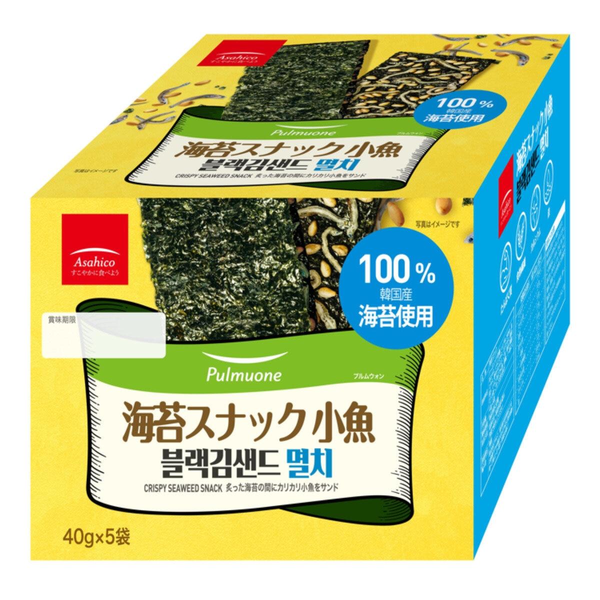 【5と0のつく日限定！ポイント5倍！期間限定！】韓国 海苔スナック小魚 40g x 5袋 ct48143