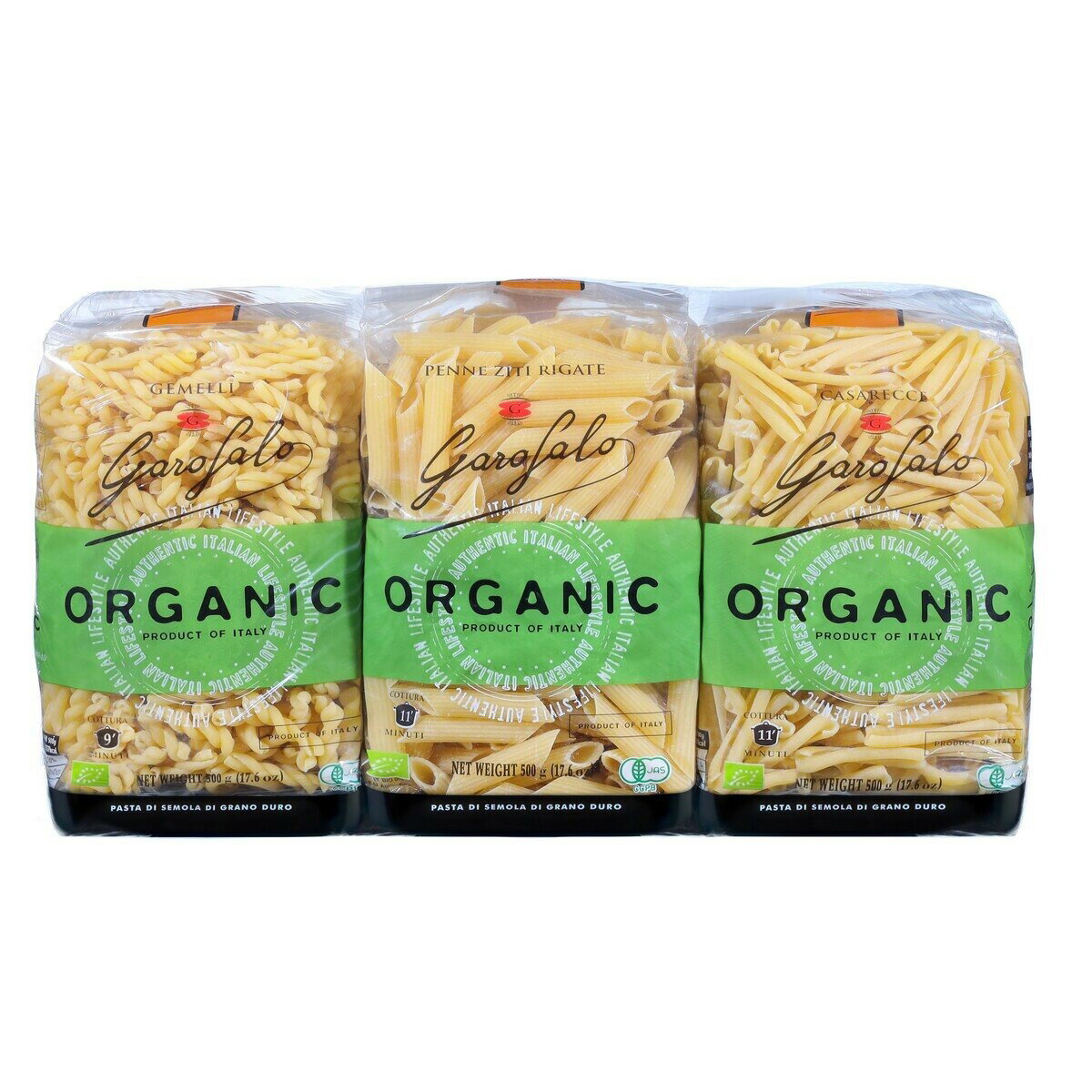 【5と0のつく日限定!ポイント5倍!本日限定!】ガロファロ オーガニック バラエティ パスタ 500g x 6袋 ct993449