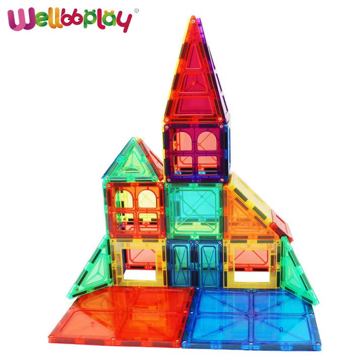 磁気ブロック・マグネット・ビルディング・STEM Toys・おもちゃ・知育・118pcs・子供用・ギフト・創造力・人気・学ぶ・知識・遊び・家族・誕生日・クリスマス