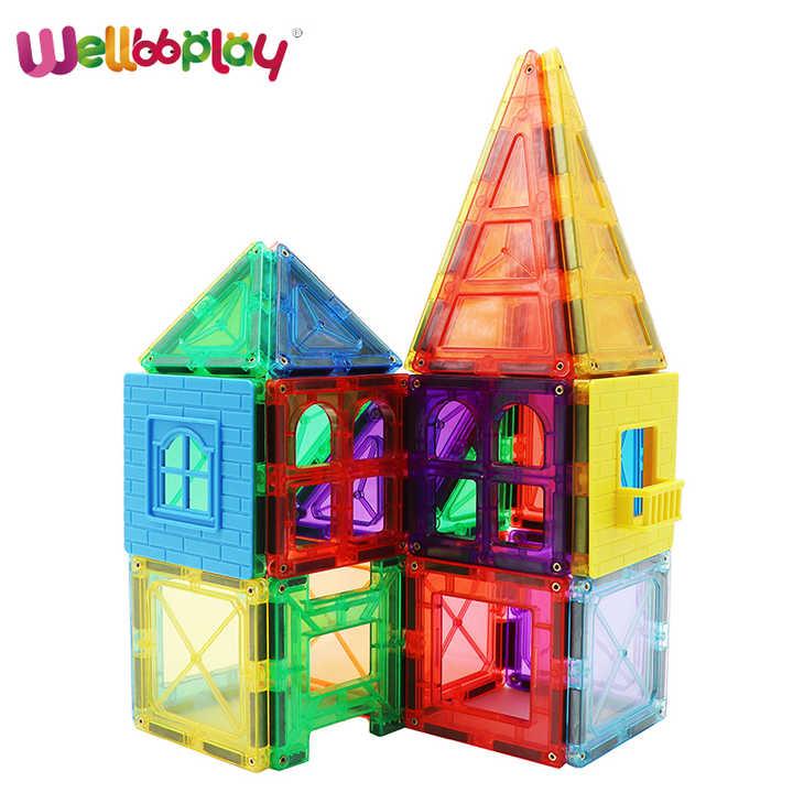 建設玩具 磁気タイル 3D DIY 100pcs キッズ玩具 おしゃれ プレゼント 知育玩具 人気 クリエイティブ 手作り お楽しみ 生活 学び