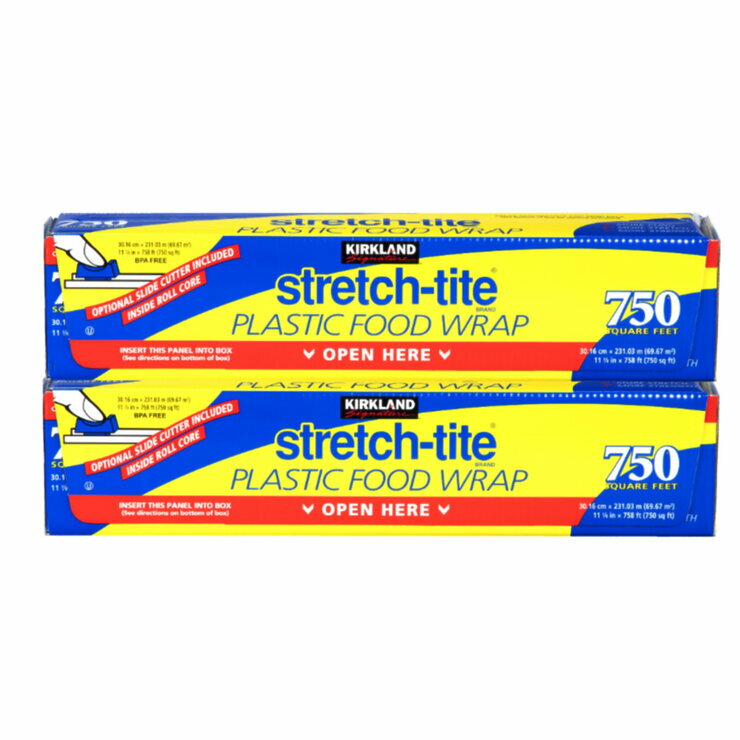 【5と0のつく日限定！ポイント5倍！期間限定！】カークランドシグネチャー フードラップ 30cm x 231m 2本　Kirkland Signature Plastic Food Wrap Stretch Tite 30cm x 231m x 2CT