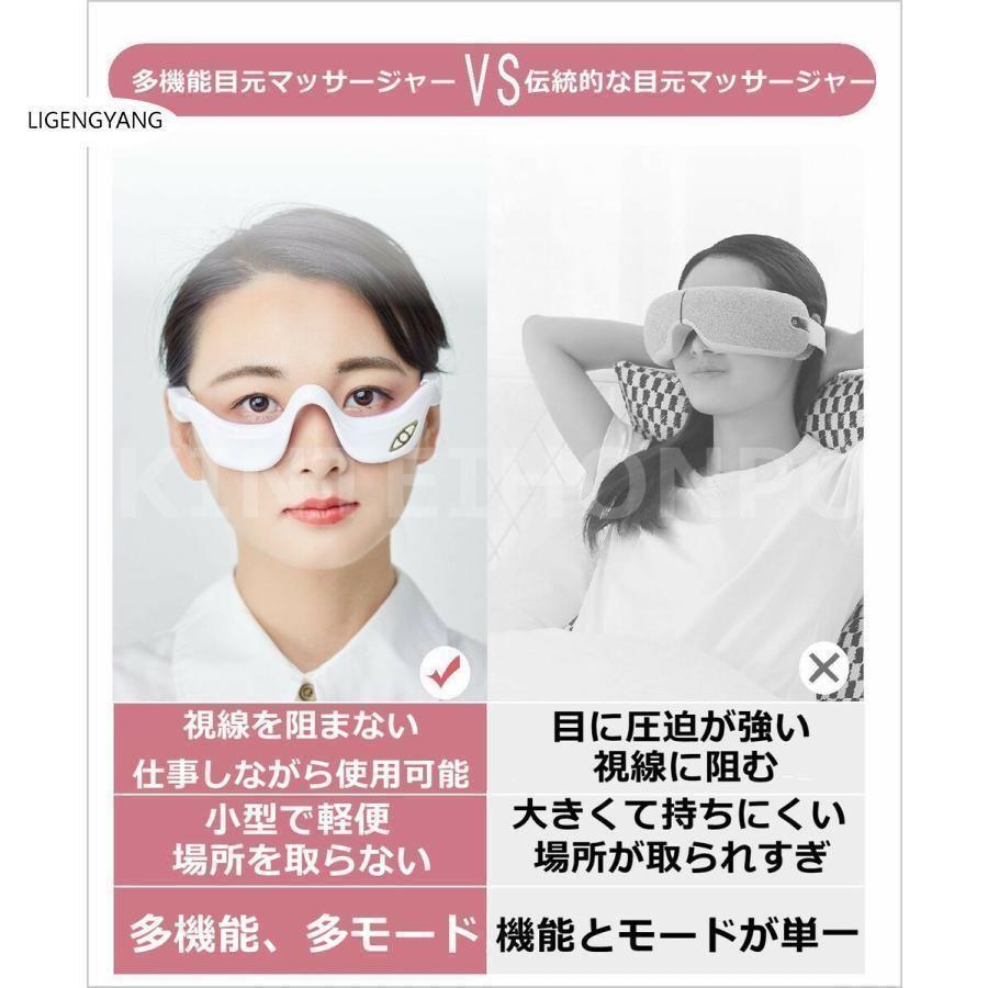 美顔器 目元ケア 口元ケア 温熱ケア 目の下 たるみ クマ アイマッサージャー 目の...