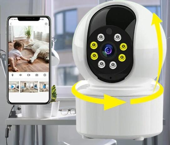 防犯カメラ 室内 360° 見守りカメラ 500万画素 AI自動追尾 ベビーモニター ワイヤレス Wi-Fi 高画質 監視カメラ スマホ遠隔 双方向音声 夜間撮影 常時録画 超広角 工事不要 留守番 ペット 猫 犬 子供 高齢者 警報通知