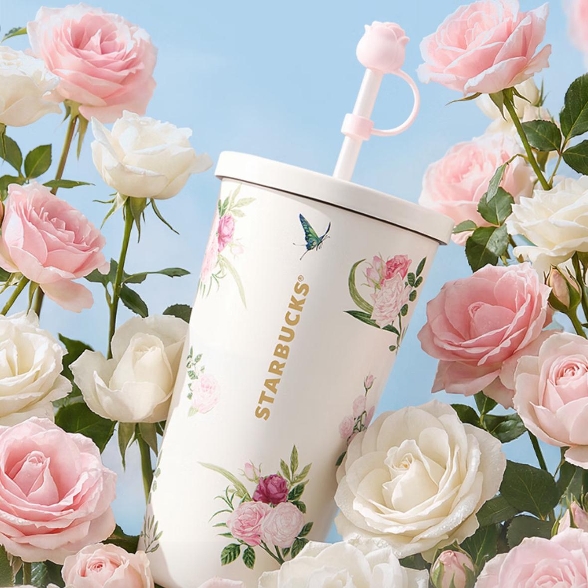 Rakuten - 【並行輸入品】Starbucks ローズ ステンレスストローカップ 610ml 海外限定 starbucks STARBUCKS スターバックス スタバ タンブラー