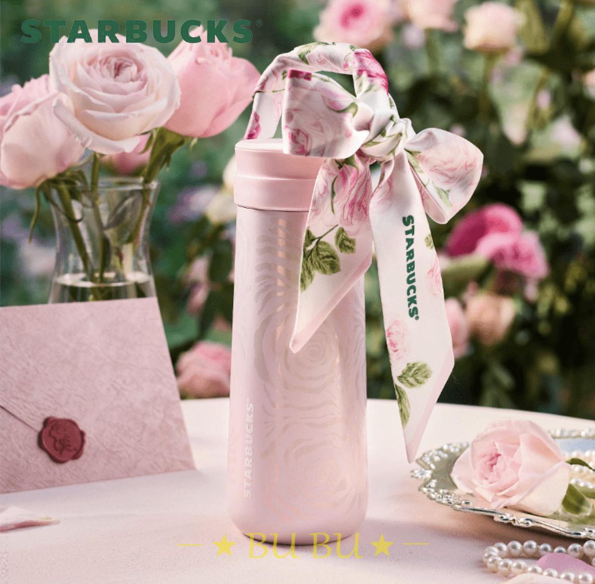 Rakuten - 【並行輸入品】Starbucks ローズ リボン ステンレスタンブラー 430ml 海外限定 starbucks STARBUCKS スターバックス スタバ タンブラー