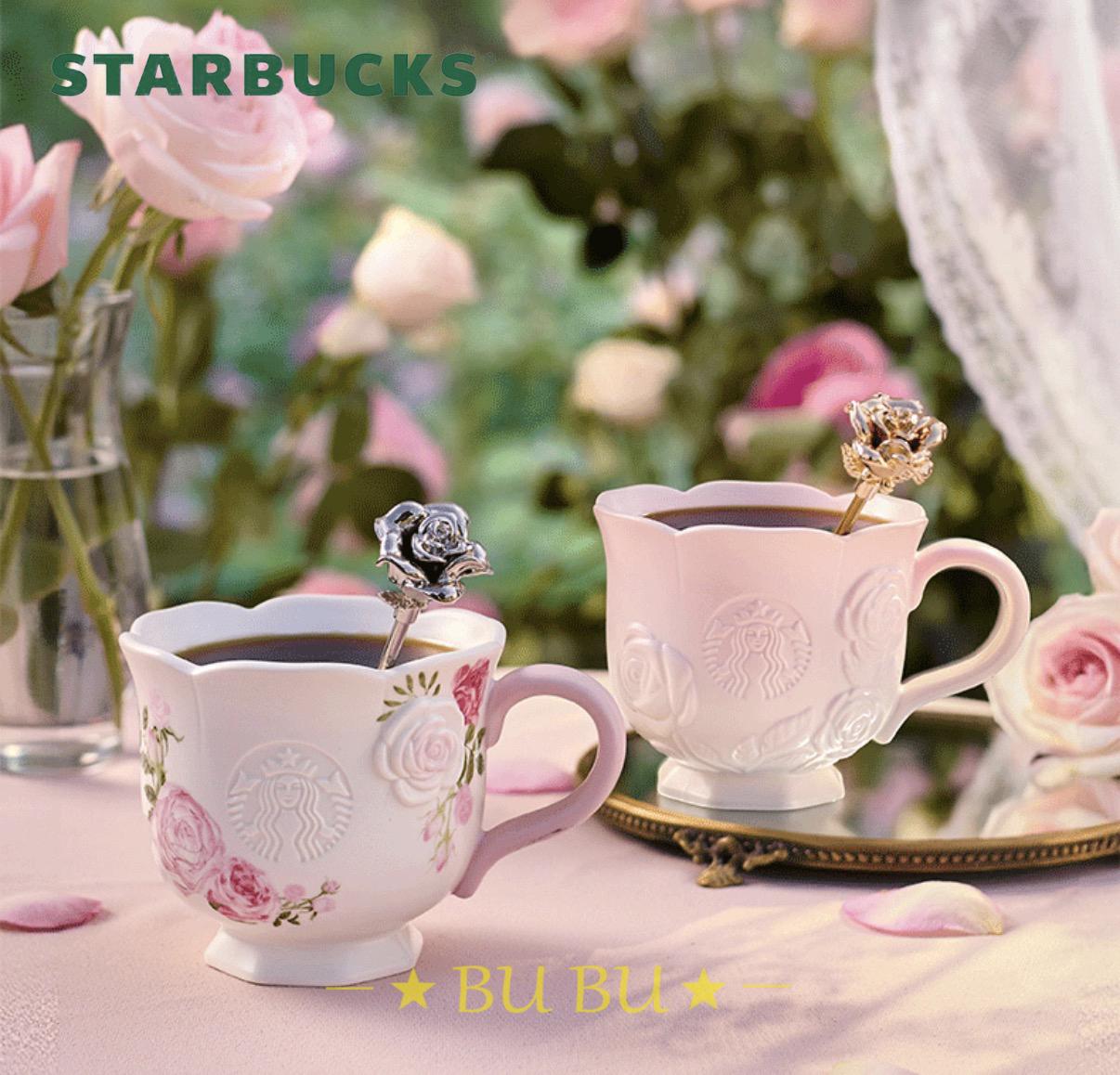 乐天商城 - 【並行輸入品】Starbucks ローズ マドラー マグカップ 300ml 大人気 海外限定 starbucks STARBUCKS スターバックス スタバ タンブラー