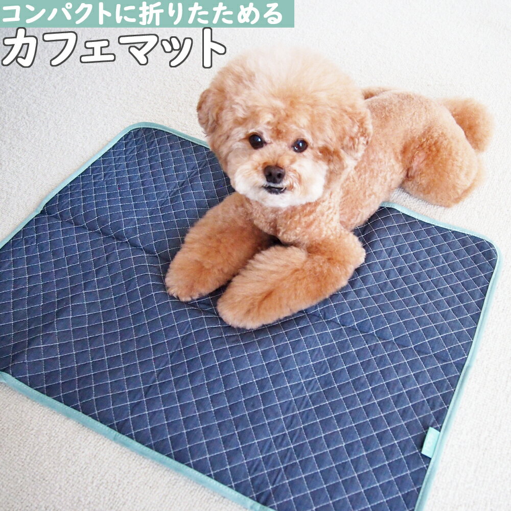 新色発売【送料無料/あす楽/ネコポス】カフェマット【デニム風】選べる5色 45×65cm 犬 猫 小型犬 滑り止め 洗濯可 コットン キルティング 愛犬 散歩 ドッグカフェ お出かけ マナー ペット用品 ペットグッズ 厚手 かわいい シンプル 便利グッズ 丈夫 コンパクト 洗濯可