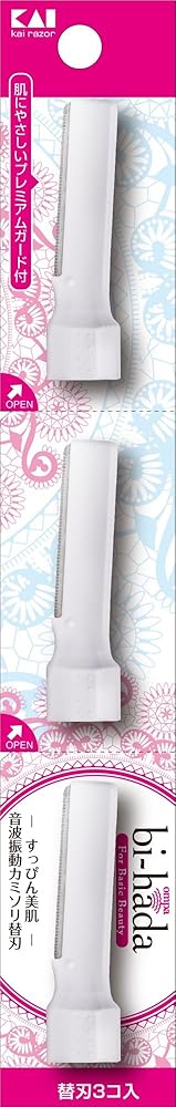 貝印 bi-hada ompa (音波振動カミソリ) 替刃 3コ入