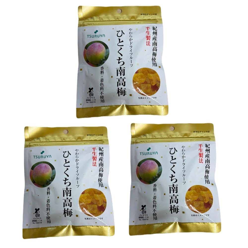ツルヤ やわらかドライフルーツ ひとくち南高梅 32g×3袋 信州限定