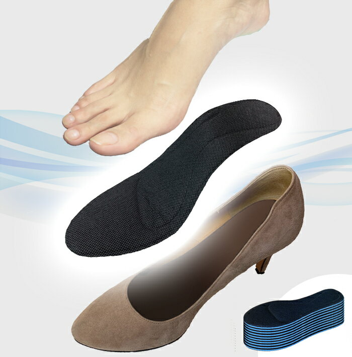 旧商品につきお値下げ　2daysインソール（10足セット／20日分） 素足 パンプス 汗 消臭 中敷 抗菌 対策 使い捨て ヒール 会社 取り換え 清潔 ニオイ 臭い 女性用 予防のサムネイル