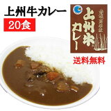 【先着1名様 半額クーポン争奪戦 4/9(土)20時開始】送料無料 上州牛カレー 20食 まとめ買い レトルトカレー 甘口 高級 セット 詰め合わせ レトルト食品 お取り寄せ 群馬 上州牛 簡単調理 ご当地グルメ 常温 ギフト プレゼント 買い置き