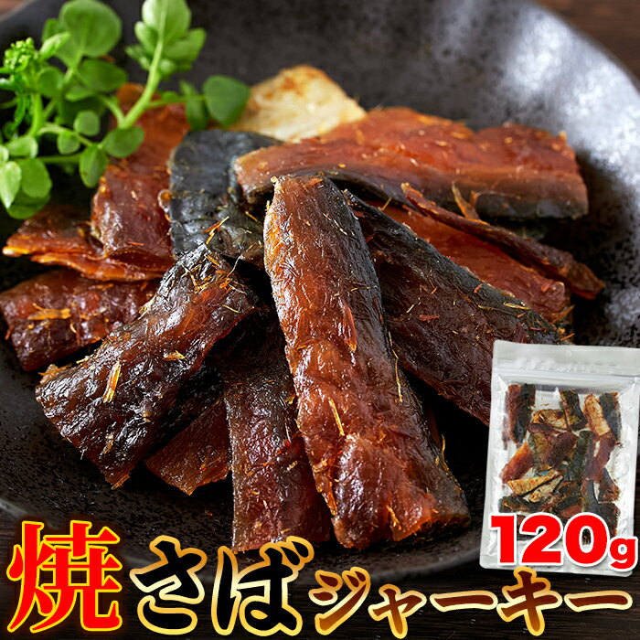 【50%OFFで2580円が1290円＆P10倍★条件あり 6/4(火)20:00～】おつまみ 焼さばジャーキー120g ジャーキー 鯖 さば 珍味 焼鯖 魚貝 つまみ 酒のさかな 惣菜 大容量 訳あり 簡易包装 メーカー直送