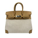 【中古】Hermes エルメス BIRKIN25 バーキン25 ハンドバッグ U刻(2022年) チャイ/ベージュ スイフト/トワルアッシュ 中古 CHAI S...