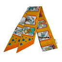 【新品未使用】Hermès エルメス TWILLY ツイリー シルク100% 《エルメス・ストーリー》 H063875S02 2023秋冬コレクション...
