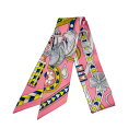 【新品未使用】Hermès エルメス TWILLY ツイリー《アルネ・ドゥ・クール》 H064090S07 シルク100% レディース プレゼント ギ...