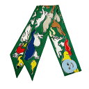 【新品未使用】Hermès エルメス TWILLY ツイリー 《千と一のウサギ》 H064007S08 2023秋冬コレクション シルク100% レデ...