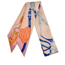 【新品未使用】Hermès エルメス TWILLY ツイリー 《ブリッド・ドゥ・ガラ・アップリケ・ピケ》 H063940S15シルク100% レディー...