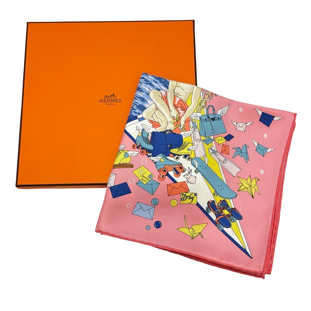 【新品未使用】 Hermès エルメス SCARF スカーフ カレ90 《エルメス・フラッグシップ》 H004091S02 シルク100％　レディース ギフト プレゼント