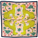 【新品未使用】 Hermès エルメス SCARF スカーフ カレジェアン 《LES LEOPARDS》 H242953S18 カシミヤ70% シルク...