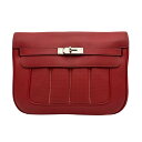 【中古】 Hermès エルメス ベルリンヌ28 レッド スイフト レッド系 シルバー金具 T刻(2015年) ブランドバッグ ハンドバッグ ショルダーバッグ 中古品 レディース (HERMES,BERLINE28,Red,Swift,silver,Shoulderbag,used)(4)