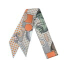 【新品未使用】Hermès エルメス TWILLY ツイリー 《カヴァリエ・アン・フォルム》 H064008S02 シルク100% レディース プレゼ...