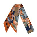【新品未使用】Hermès エルメス TWILLY ツイリー 《カヴァリエ・アン・フォルム》 H064008S03 シルク100% レディース プレゼ...